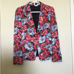 ESCADA Floral Print Jacquard Blazer